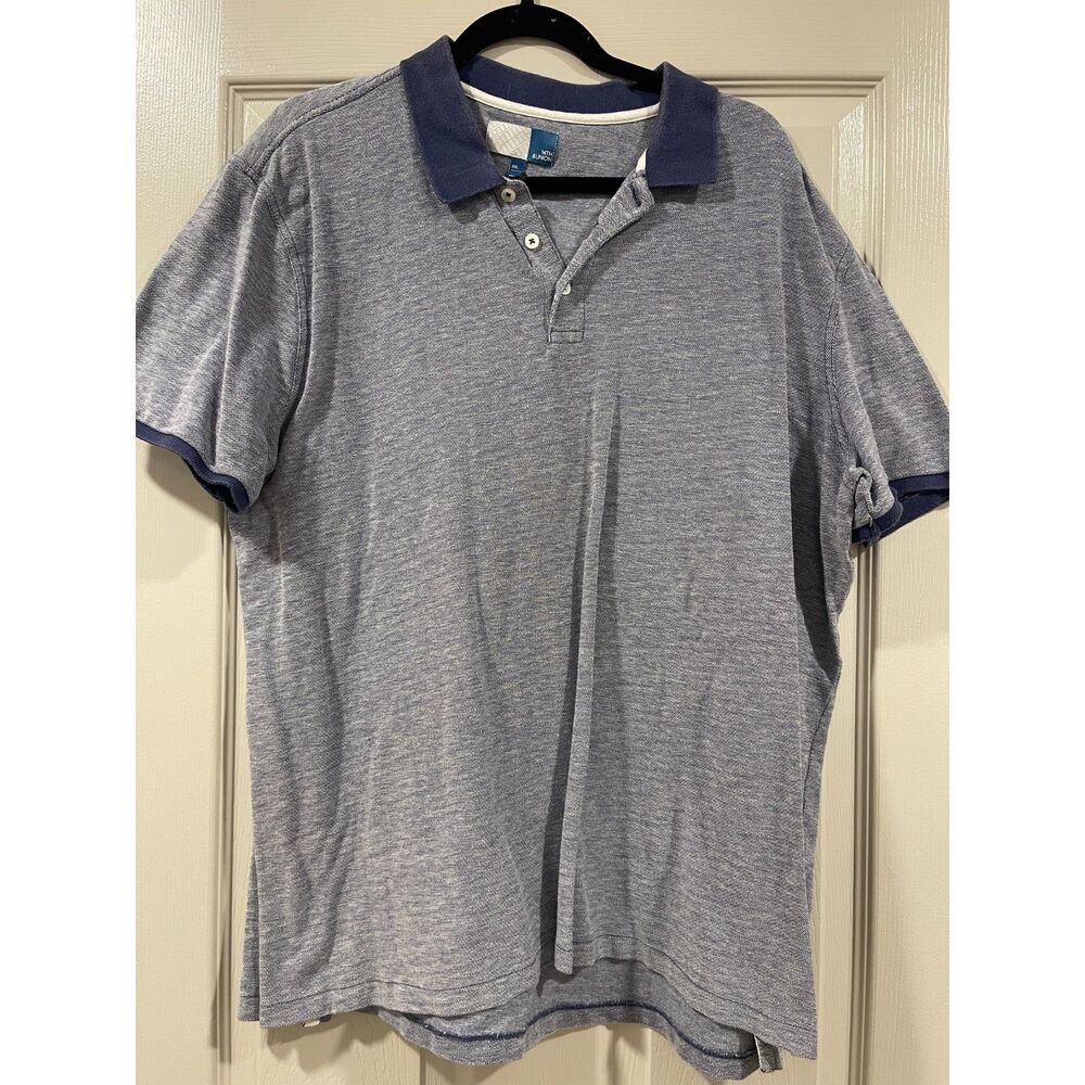 14th & Union Men's XXL Collared Blue/Gray Shirt